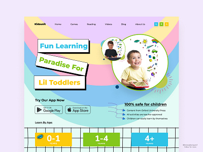 Kids Learning Website