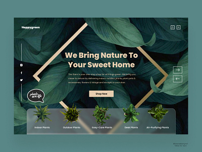 Plants Website Landing Page 3d animation art branding dashboard digitaldesign ecommerce flatdesign graphic design illustration innovationsync logo mobile motion graphics nft product design shopify typography ui webdesign