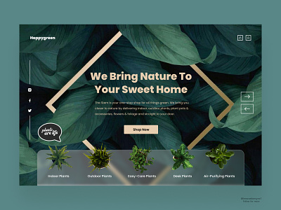 Plants Website Landing Page