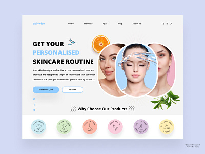 Personalized Skincare Website 3d animation art branding digitaldesign ecommerce flatdesign graphic design illustration innovationsync logo minimal mobile motion graphics nft product design shopify typography ui webdesign