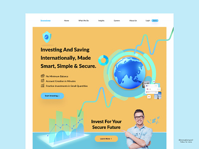 Investment Website Landing Page