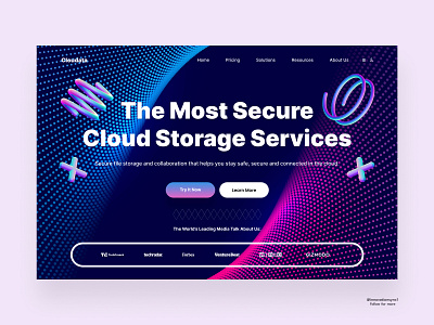 Cloud Storage Website 3d animation art branding dashboard digitaldesign flatdesign graphic design illustration innovationsync landing page logo mobile motion graphics nft product design typography ui vector webdesign