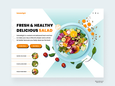 Salad Website Landing Page