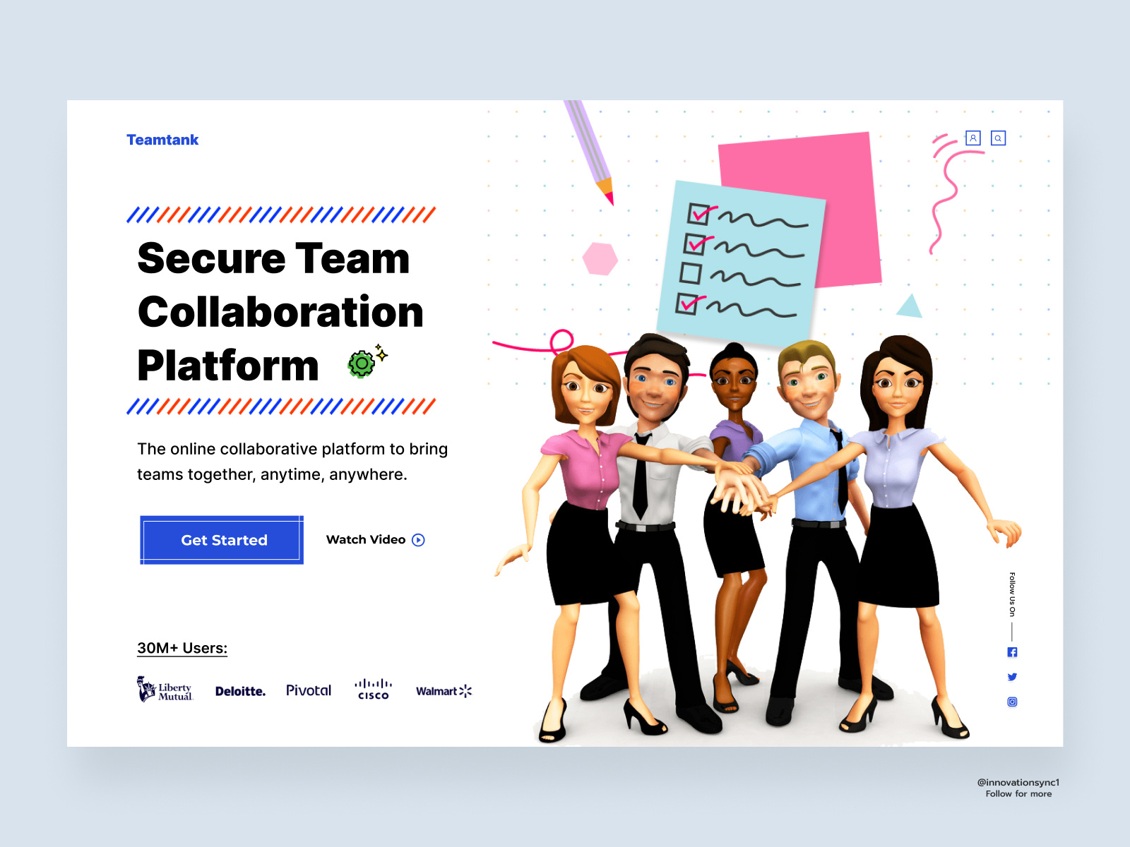 Team Collaboration Platform by InnovationSync on Dribbble