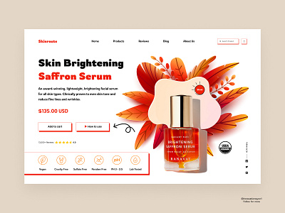 Beauty Products Website 3d animation art branding digitaldesign ecommerce flatdesign graphic design illustration innovationsync landingpage logo mobile motion graphics nft product design typography ui vector webdesign