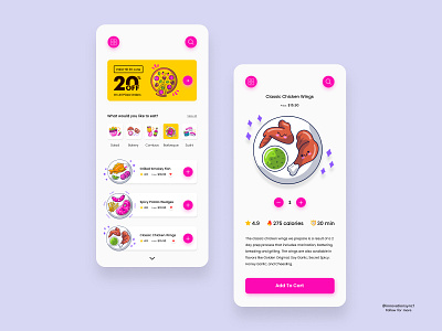 Food App Design 3d animation art branding digitaldesign ecommerce flatdesign graphic design illustration innovationsync logo minimal mobile motion graphics nft product design typography ui vector webdesign