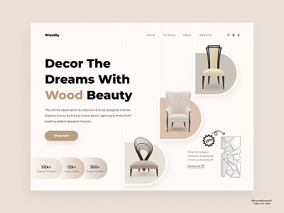 Furniture Website Design 3d animation art branding digitaldesign ecommerce flatdesign graphic design illustration innovationsync landing page logo mobile motion graphics product design shopify typography ui vector webdesign