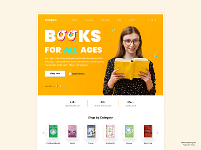 Books Website Landing Page 3d animation art branding dashboard digitaldesign ecommerce flatdesign graphic design illustration innovationsync logo mobile motion graphics nft product design typography ui vector webdesign