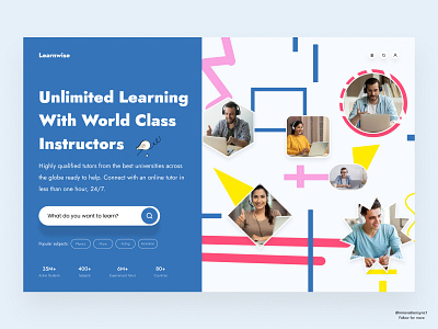 E-Learning Website 3d animation art branding design digitaldesign flatdesign graphic design illustration innovationsync landing page logo mobile motion graphics nft product design typography ui vector webdesign