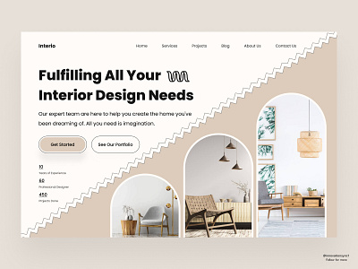 Furniture Website Landing Page 3d animation art branding digitaldesign ecommerce flatdesign graphic design illustration innovationsync logo mobile motion graphics nft product design shopify typography ui vector webdesign