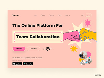 Team Collaboration Landing Page