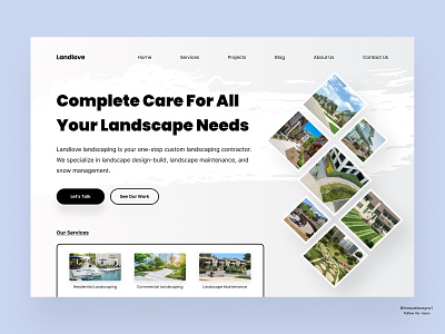 Landscaping Website Landing Page