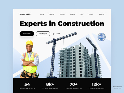Construction Company Landing Page