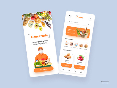 Grocery Mobile App 3d animation art branding digitaldesign ecommerce flatdesign graphic design illustration innovationsync logo mobile motion graphics nft product design shopify typography ui vector webdesign