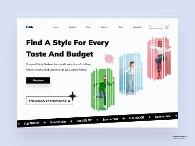 E-commerce Website Landing Page