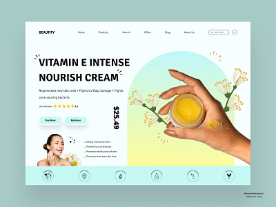 Cosmetics Website 3d animation art branding digitaldesign ecommerce flatdesign graphic design illustration innovationsync landing page logo mobile motion graphics nft product design shopify ui vector webdesign