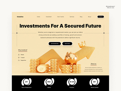 Investment Website Landing Page
