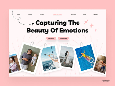 Photography Website Landing Page