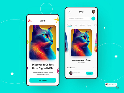 NFT App Design 3d animation art branding digitaldesign flatdesign graphic design icon illustration innovationsync logo mobile motion graphics nft product design typography ui ux vector webdesign