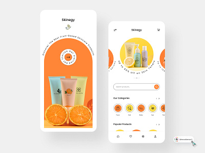 Skincare App Design 3d animation art branding digitaldesign ecommerce flatdesign graphic design illustration innovationsync logo mobile motion graphics nft product design shopify typography ui vector webdesign