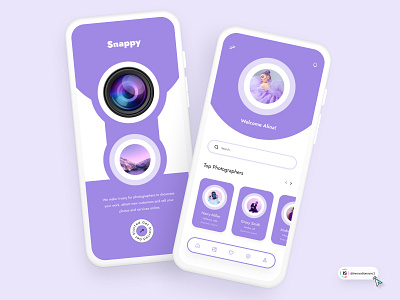 Photographers App Design