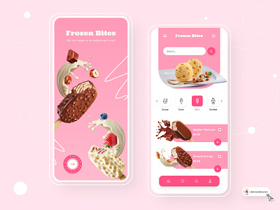 Ice cream App Design