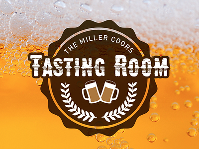 Miller Coors Tasting Room beer design drink event logo mugs tasting vector