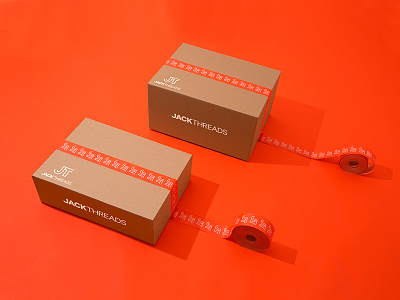 JackThreads Packaging box e commerce jackthreads label design mens fashion packaging packaging design shipping