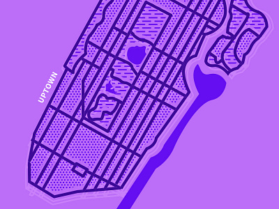 Mappin' It Out | Manhattan central park city geography illustrator lines manhattan map nyc pop art upper east side vector
