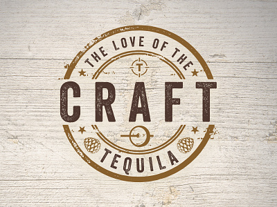 The Love of the Craft Tequila advertising branding content liquor logo spirits vector