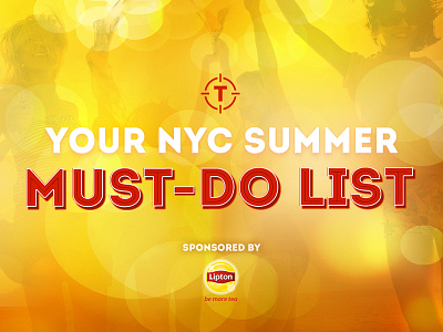 Your Summer Must-Do List advertising branding content custom content digital media illustrator lipton logo spirits vector