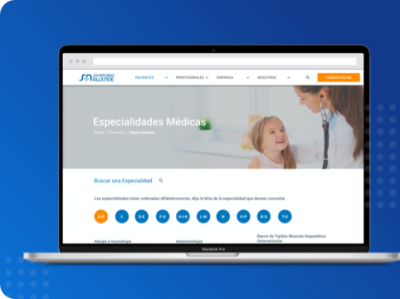 SANATORIO ALLENDE HOSPITAL - Web App with Wordpress