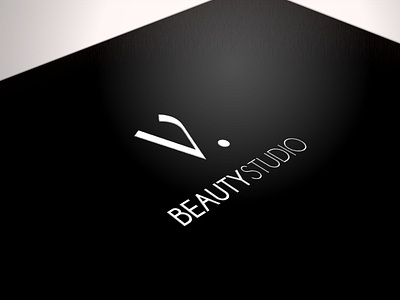 V. Beauty Studio beauty black branding cards clean design graphic identity logotype studio typography