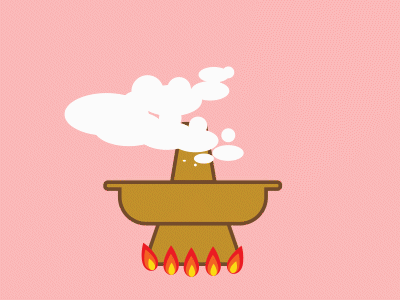 Hotpot food food animation hotpot smoke animation