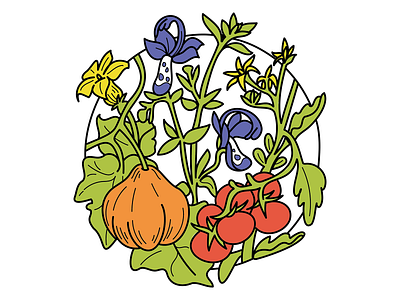 Native Harvest Nursery illustrated logo illustrator logo logo illustration nursery plants