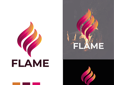 flame logo concept app art branding clean design flat icon illustration logo minimal vector