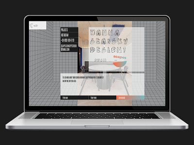 Scapes Concept Studio design desktop web