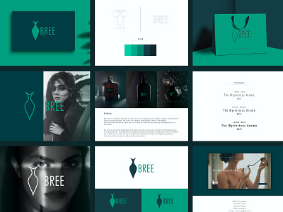 Bree Perfumes brand identity branding feminine graphicdesign illustration logodesign modern perfumes visual identity women