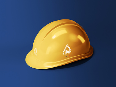 Verge Construction 2021 brand identity brand identity design branding building construction construction helmet construction identity design graphic design illustration logo modern safe safety visual identity