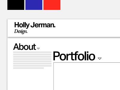 webpage pt.2 block colour design graphic layout sketch type typography web