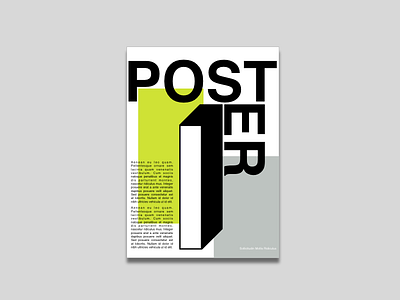 post-er block colour design geometric graphic shape text type typography