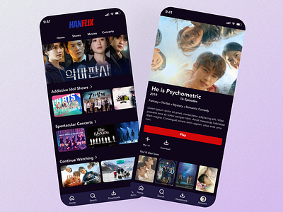 Streaming Service App Design