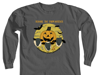 Foreverland Halloween shirt design animal animal sanctuary halloween halloween design illustration sanctuary shirt design shirt graphic vegan