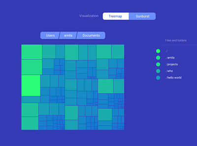 Disk Space Utility app design