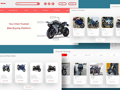 Bike shop landing page