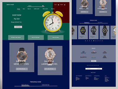 Watch web uidesign