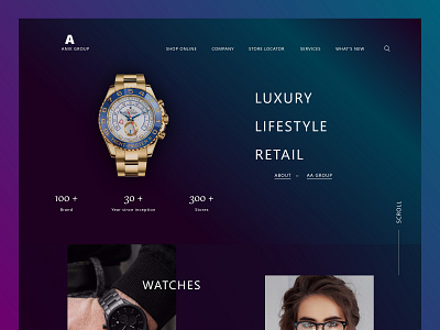 Luxury Lifestyle ecommerce website design