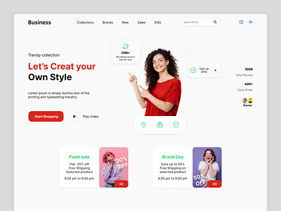Website : Landing page anik business clean creative fashion figma graphic design landing page landing page design mens fashion modern product shop store trends ui web design website winter collection womens fashion
