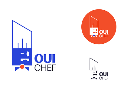 Oui Chef Logo Revision branding design food icon logo design logotype