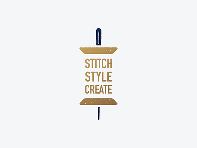 Stitch, Style, Create brand branding design graphic icon illustration logo logo 3d logotype mark mark icon symbol needle needle and thread needles sewing thread threads typogaphy typography vector